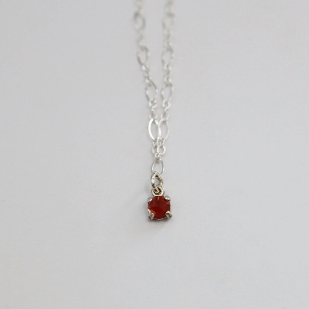 Gemstone Layering Necklace in Sterling Silver - Choose your gemstone