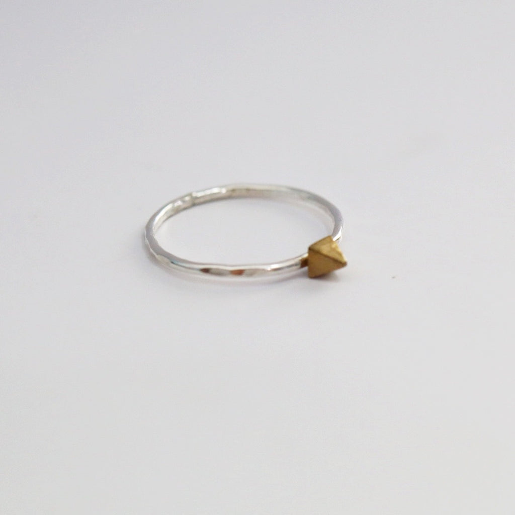 Dainty Petite Spike Stacking Ring - Choose your Metal