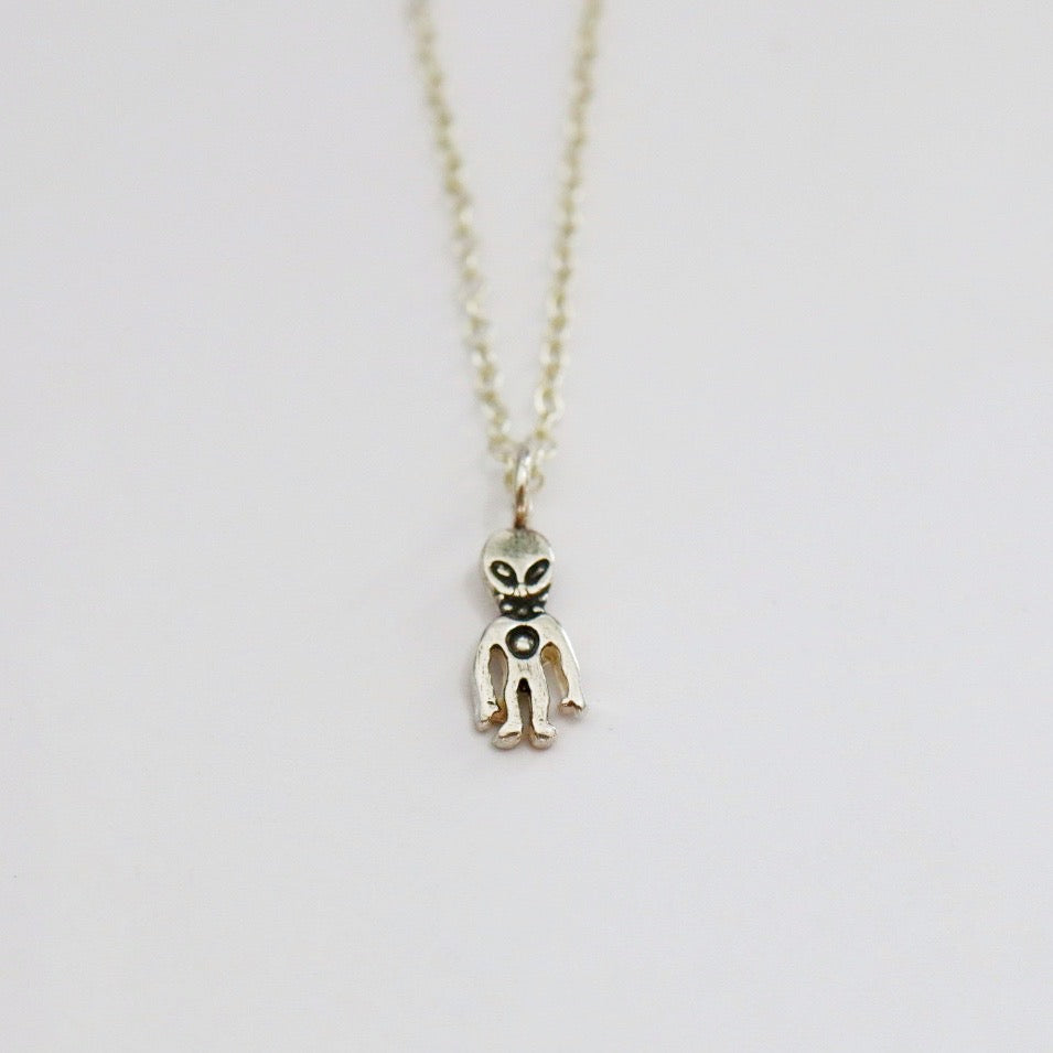Alien necklace in sterling silver