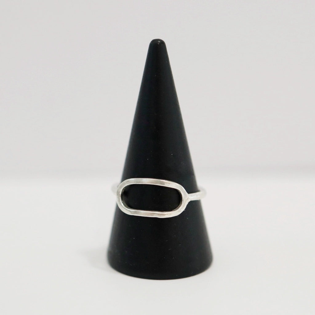 Large Link Stacking Ring in Sterling Silver