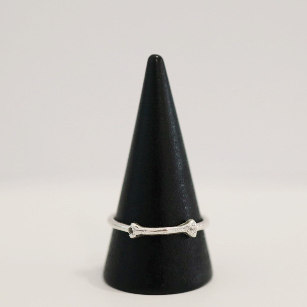 Bone Stacking Ring in Sterling Silver/ Size 10 Ready to ship