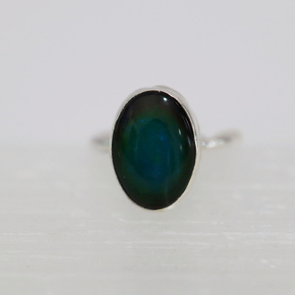 Oval Mood Ring in Sterling Silver