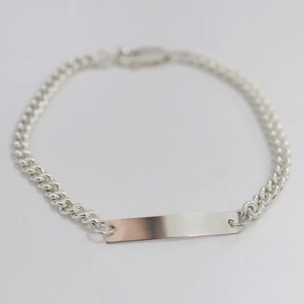 Sterling Silver ID bracelet / Ready to ship