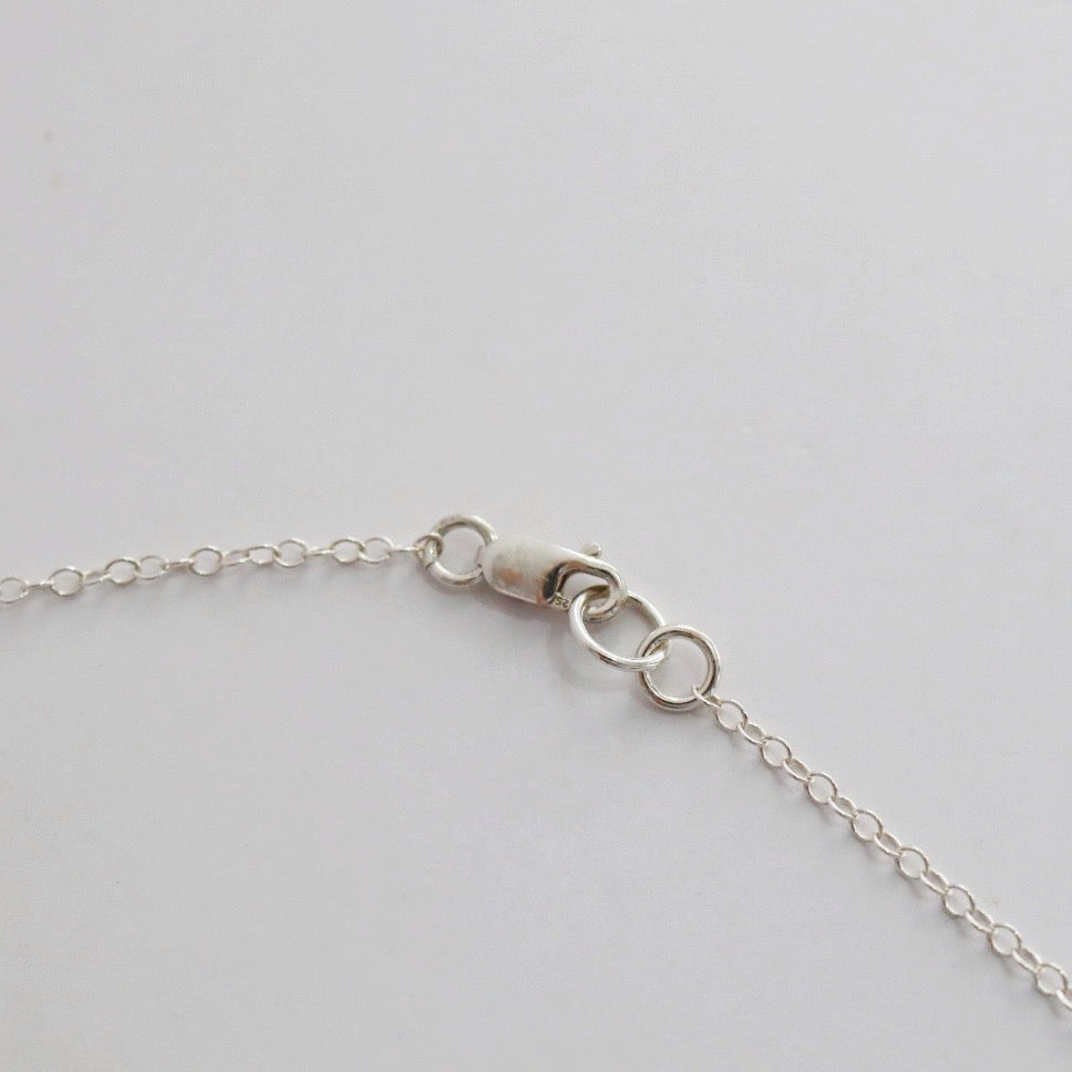 Evil Eye Necklace in Sterling Silver / Ready to Ship