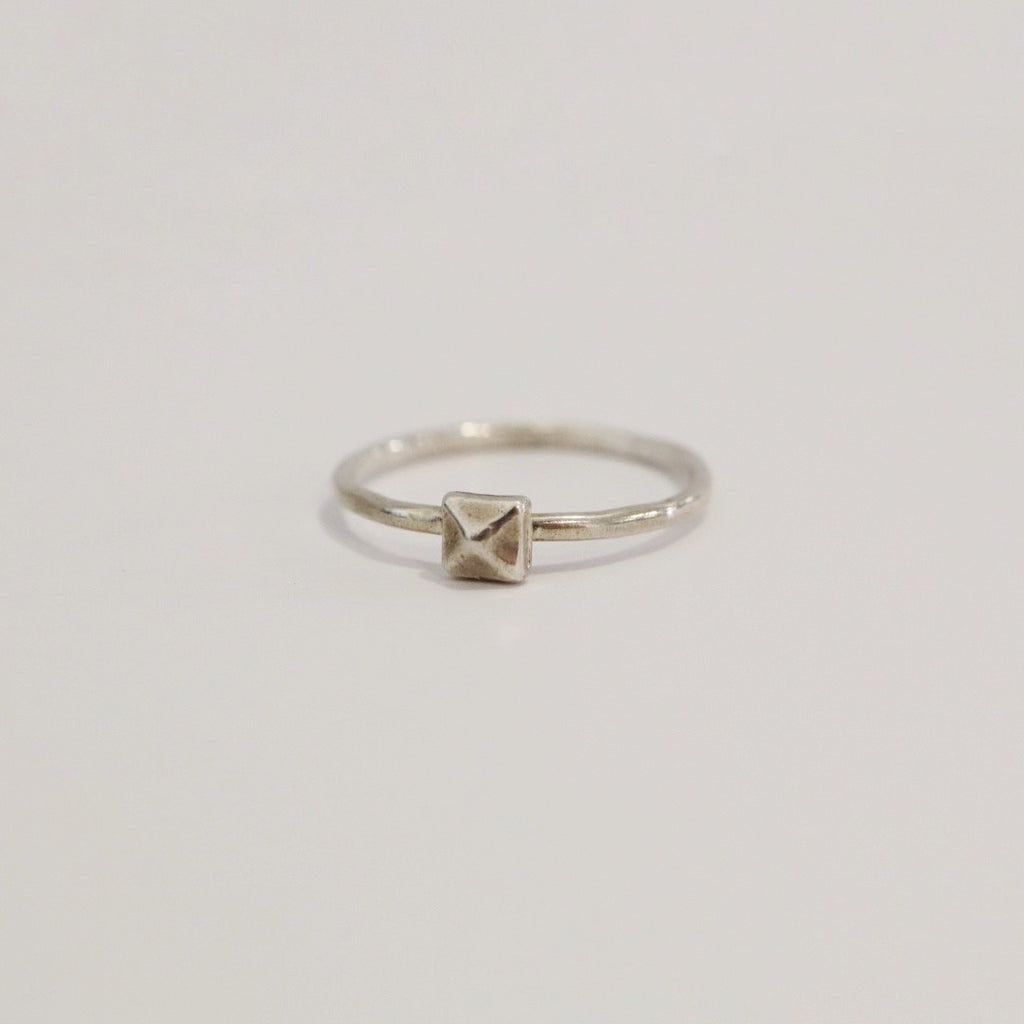 Sterling silver spike ring