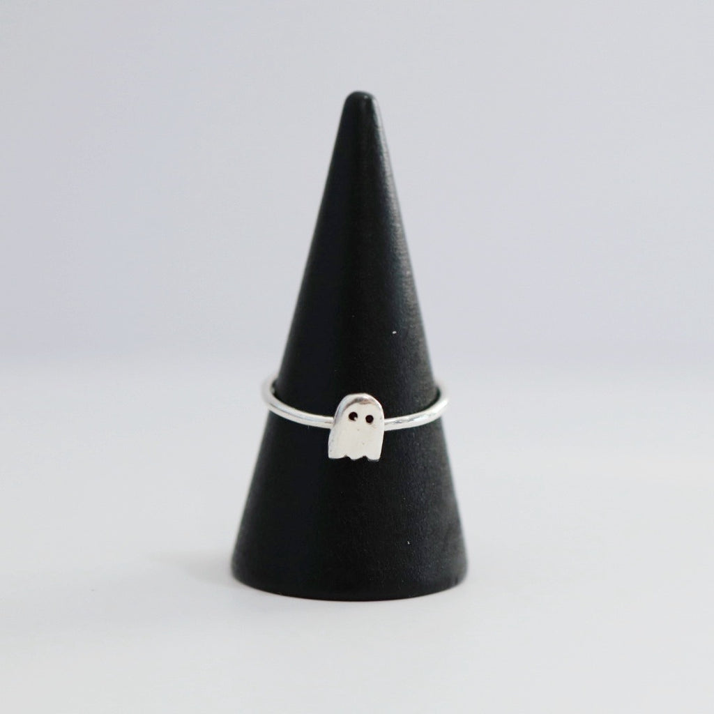 Tiny Ghost Stacking Ring in Sterling Silver