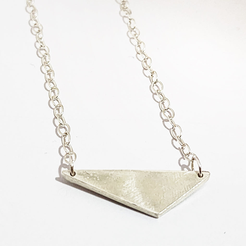 sterling silver angular necklace