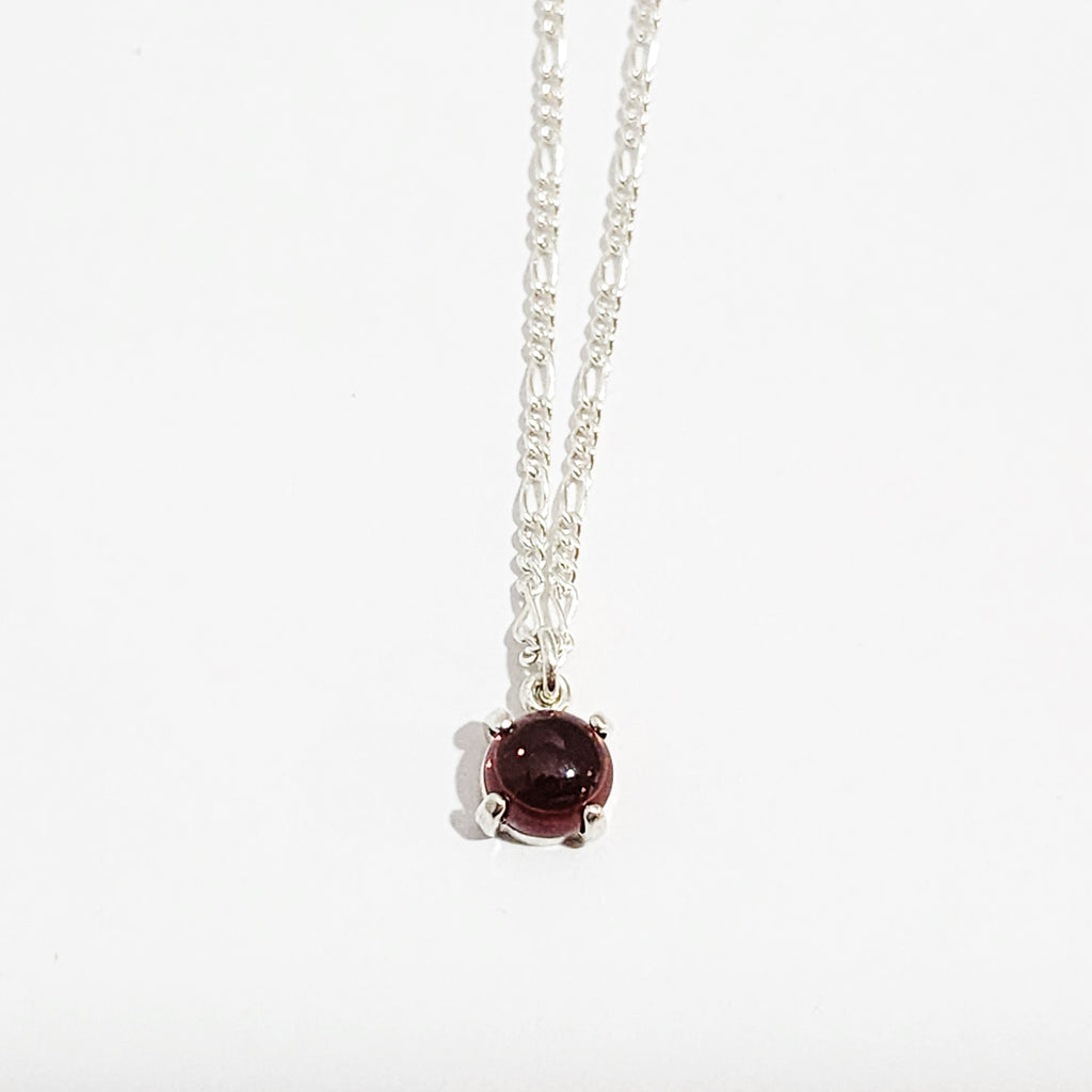 Gemstone Layering Necklace in Sterling Silver - Choose your gemstone