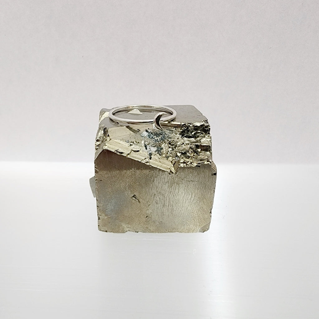 Sterling Silver Moon Celestial Stacking Ring