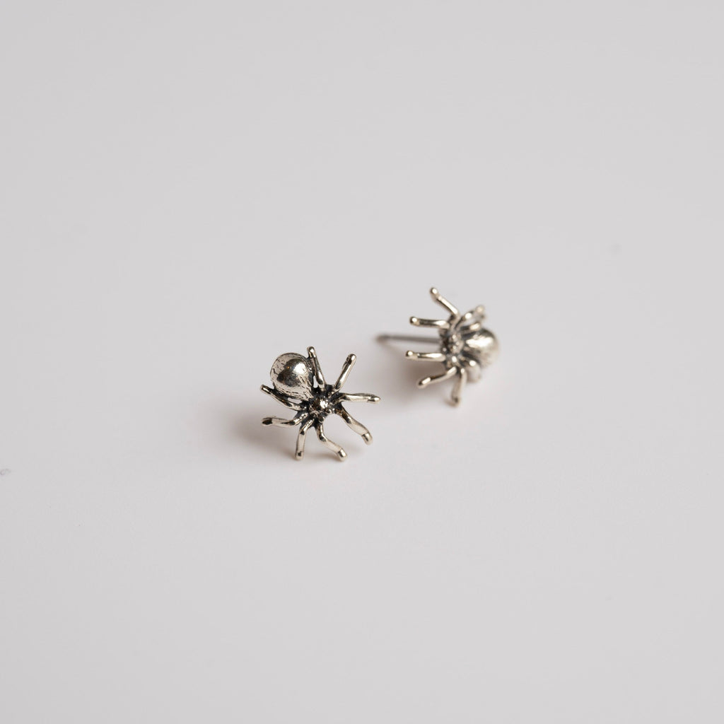 Sterling Silver spider Stud Earrings