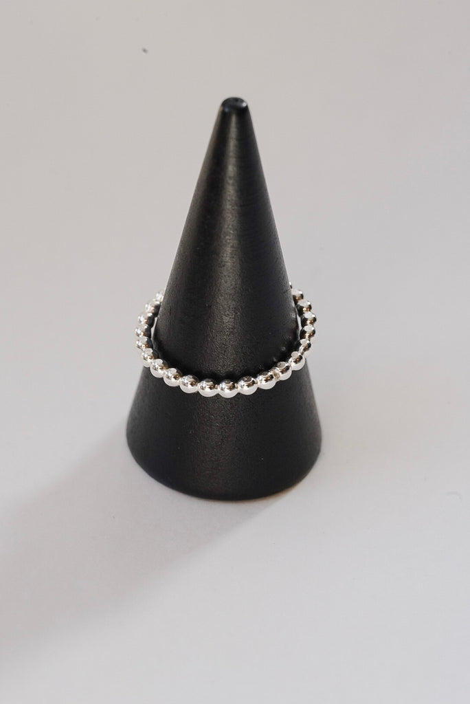 Large Ball Stacking Ring in Sterling SIlver