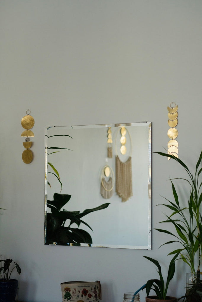 Quartz and Brass Wall Hanging