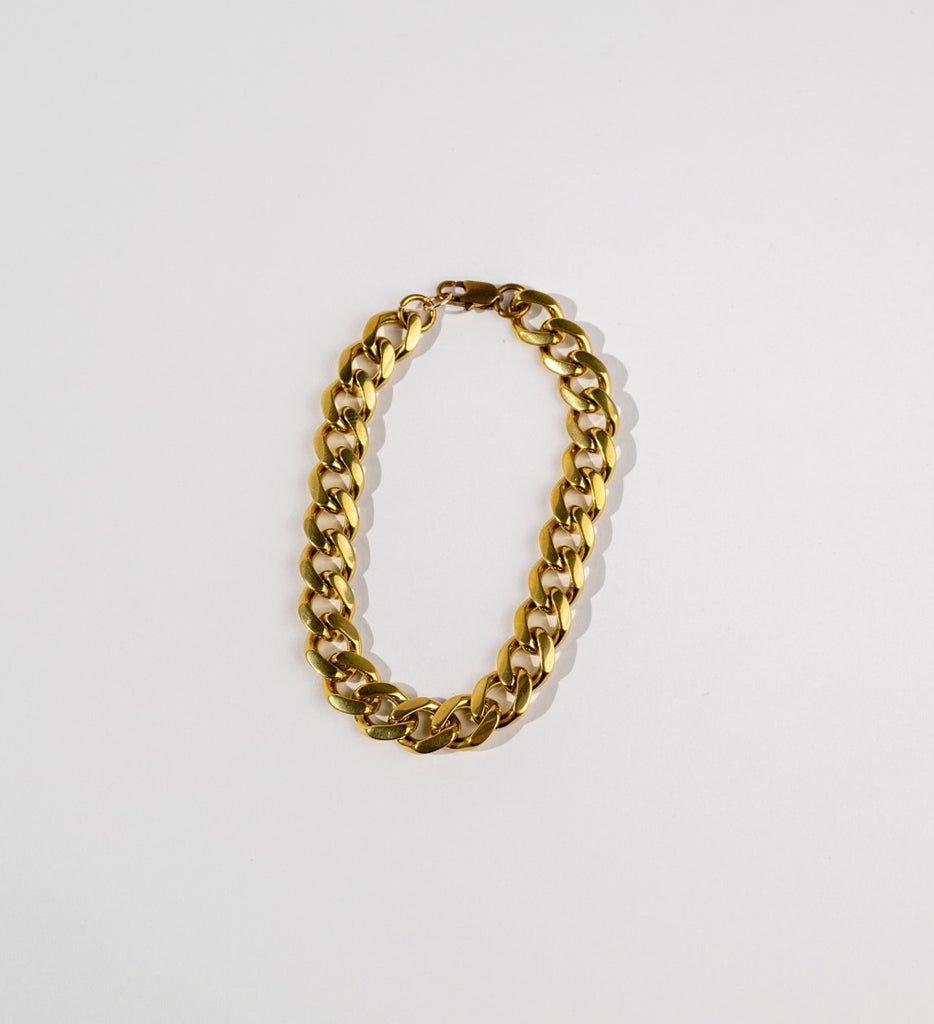 Brass Thick Chain Bracelet