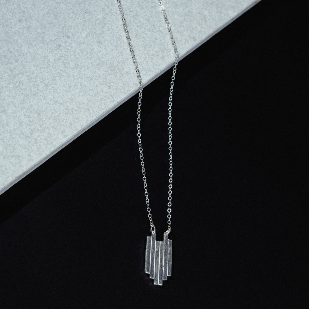 Stacked Bar Necklace - Choose Your Metal