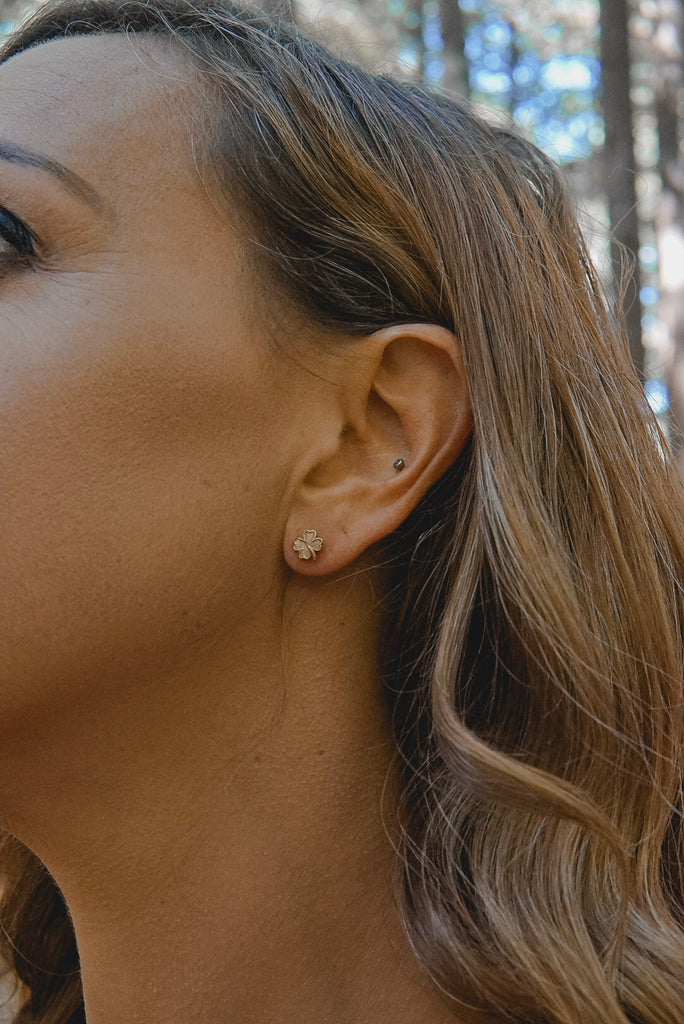 Shamrock Stud Earrings
