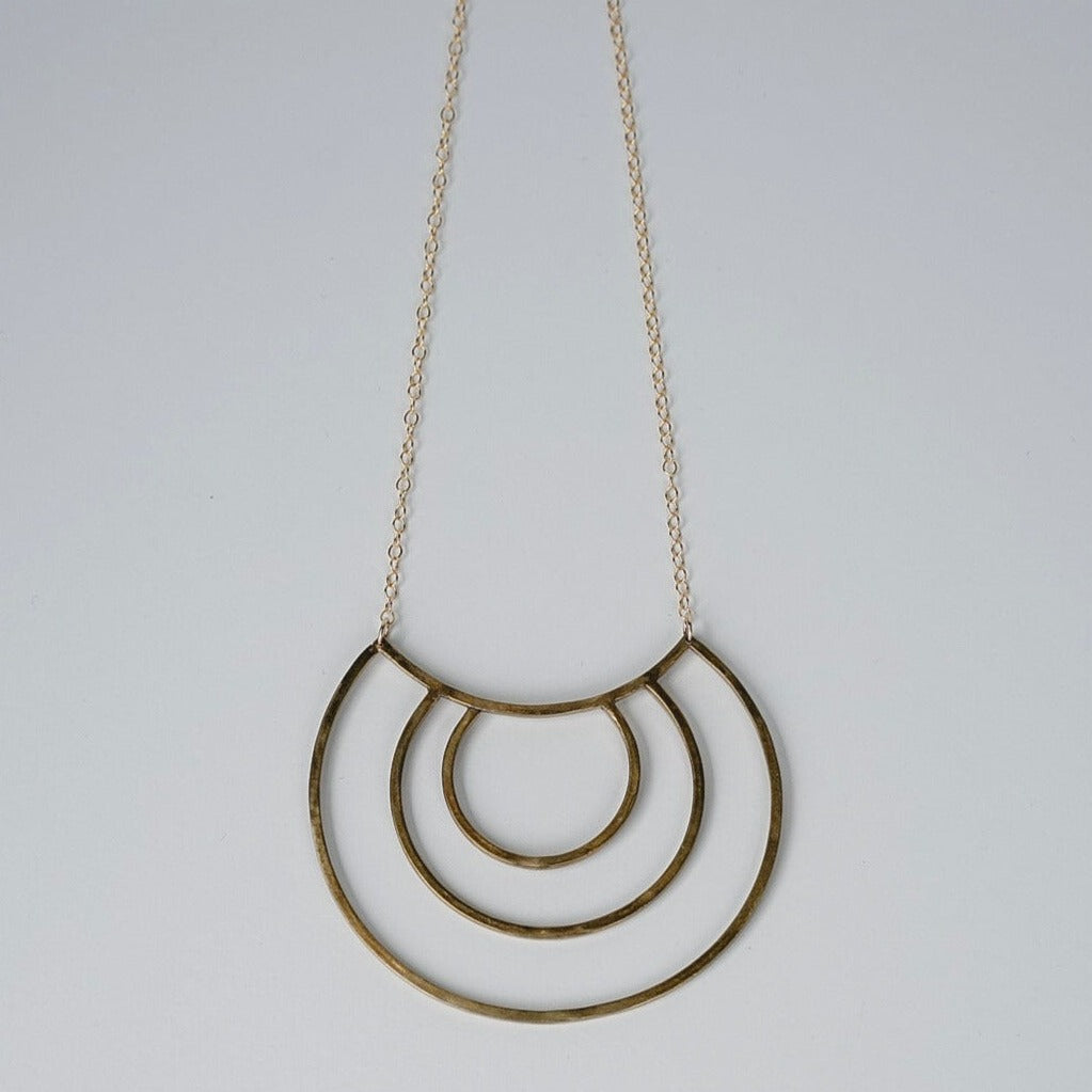 Geometric Linear Archway Necklace