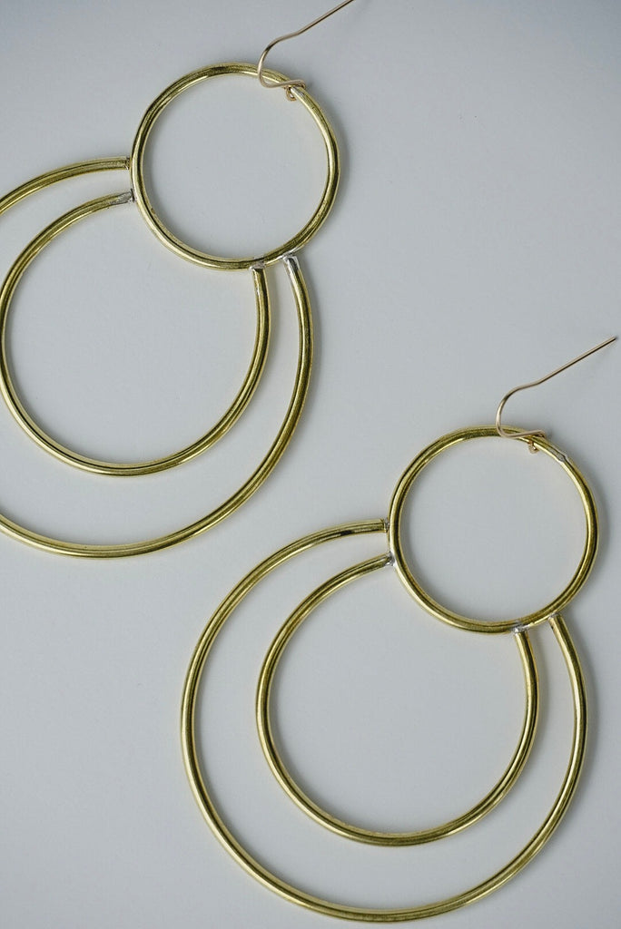 Burst Geometric Earrings - Choose Your Metal