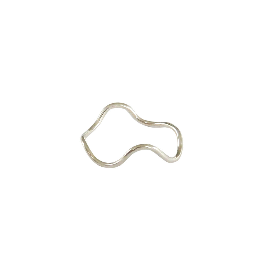 Wave Stacking Ring in Sterling Silver